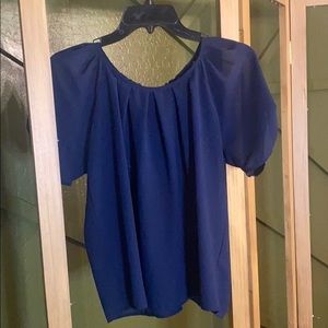 Navy Blue Blouse
